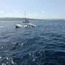 La barca affondata davanto al Porto Vecchio
