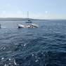 La Diwa II, lunga 14 metri, si inabissa a circa 300 metri della diga Luigi Rizzo. In soccorso barche e Capitaneria