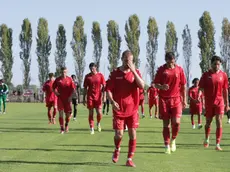 La Triestina sconfitta a Precenicco. Foto Lasorte