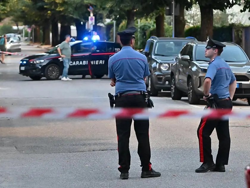 L'area attorno al civico 30 di via delle Scuole a San Giovanni al Natisone è transennata (Foto Petrussi)