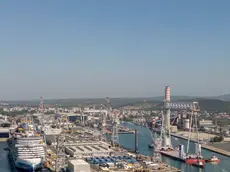 Il cantiere navale di Fincantieri a Monfalcone. Foto Katia Bonaventura