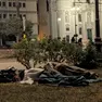 I bivacchi in piazza Vittoria a Gorizia