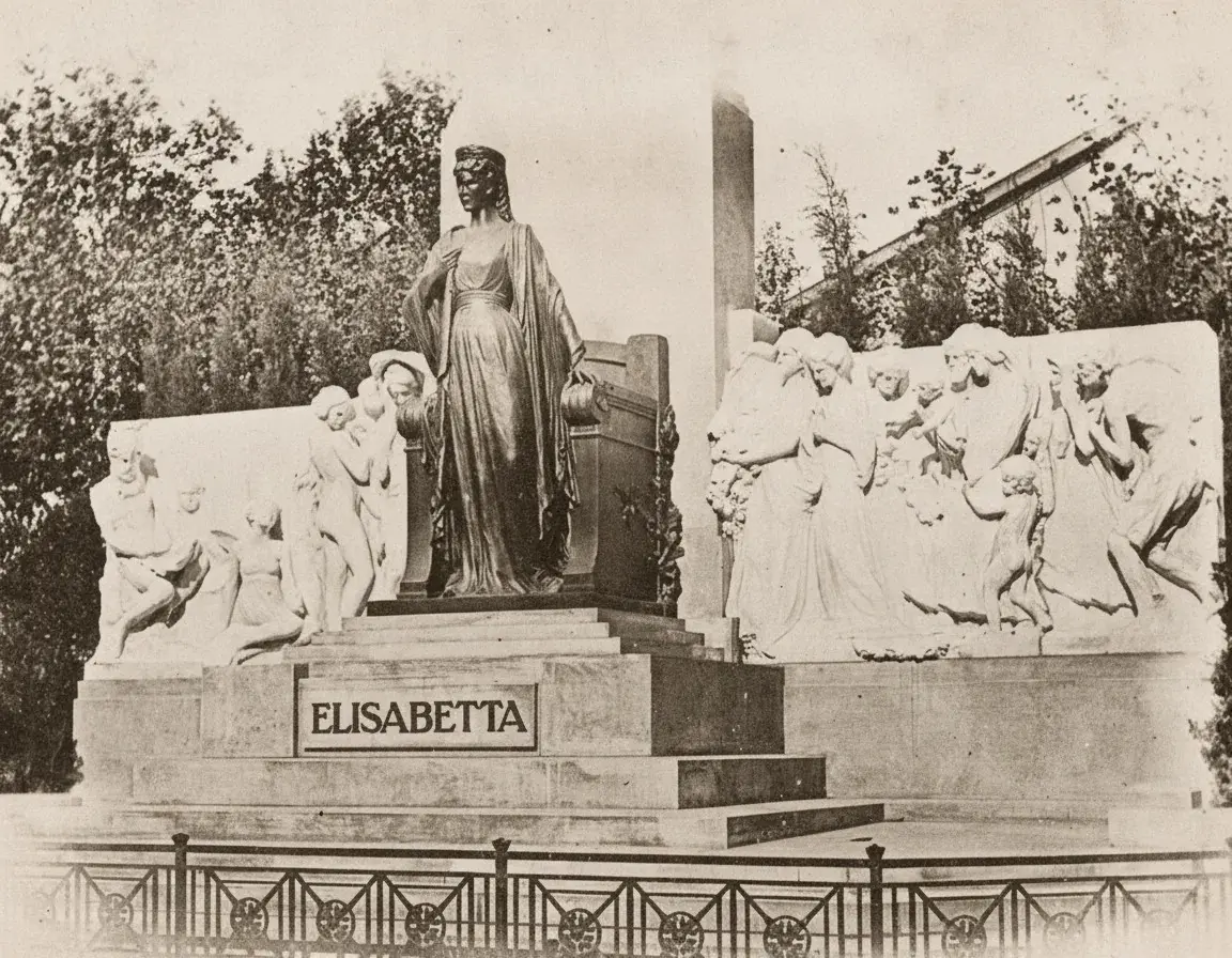 Il monumento dedicato all'imperatrice Sissi, inaugurato nel 1912