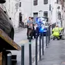 L'incidente dei carabinieri in via Felice Venezian. Foto Massimo Silvano
