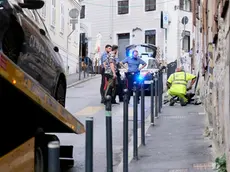 L'incidente dei carabinieri in via Felice Venezian. Foto Massimo Silvano