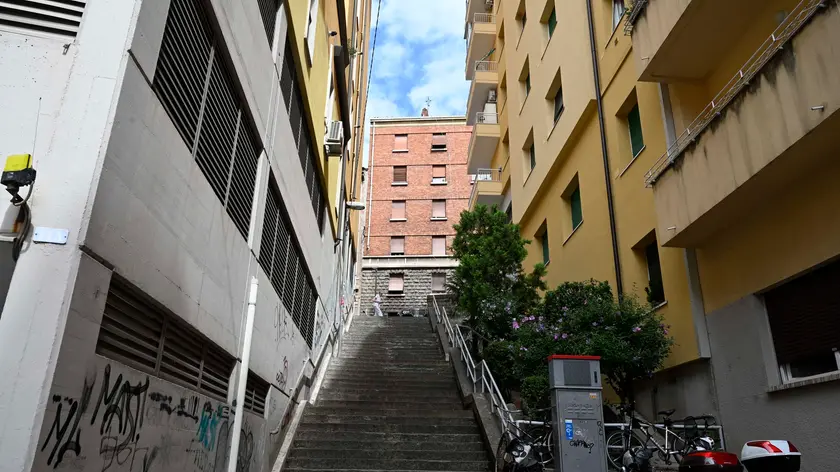 Tra le aree delle rapine anche via Galilei a Trieste (Foto Bruni)