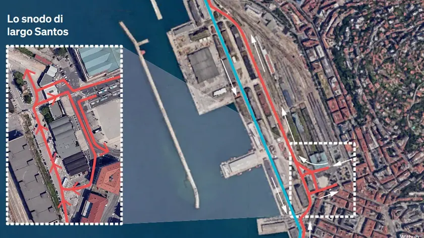 La viabilità del Porto Vecchio in grafica