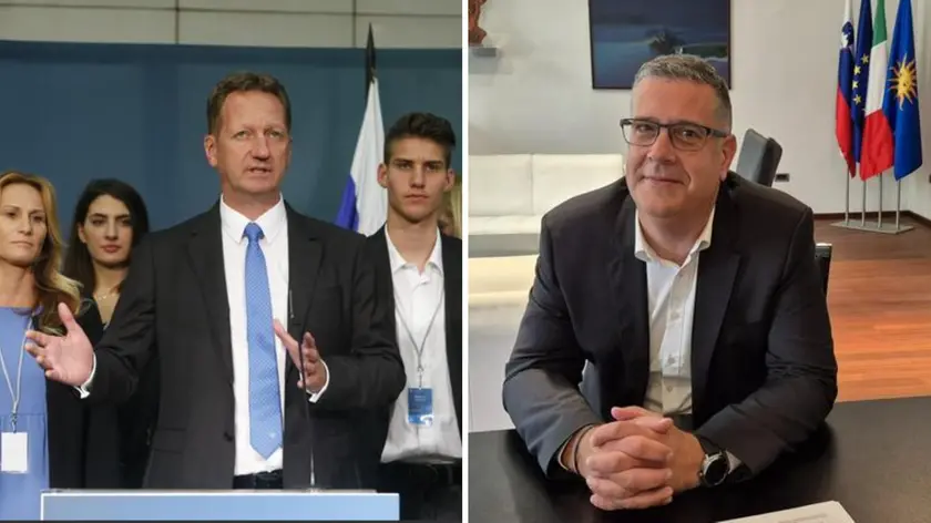 In autunno si terranno le elezioni amministrative a Capodistria e Isola. A destra Boris Popovic, a sinistra Ales Brzan