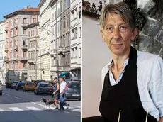 A sinistra l’attraversamento pedonale in via Giulia, a destra Andrea Assaloni
