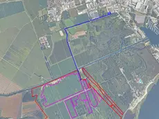 L'area interessata dal progetto a Staranzano