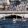 Momenti di una gara di canoa polo del Trofeo Ponterosso Fotoservizio Massimo Silvano