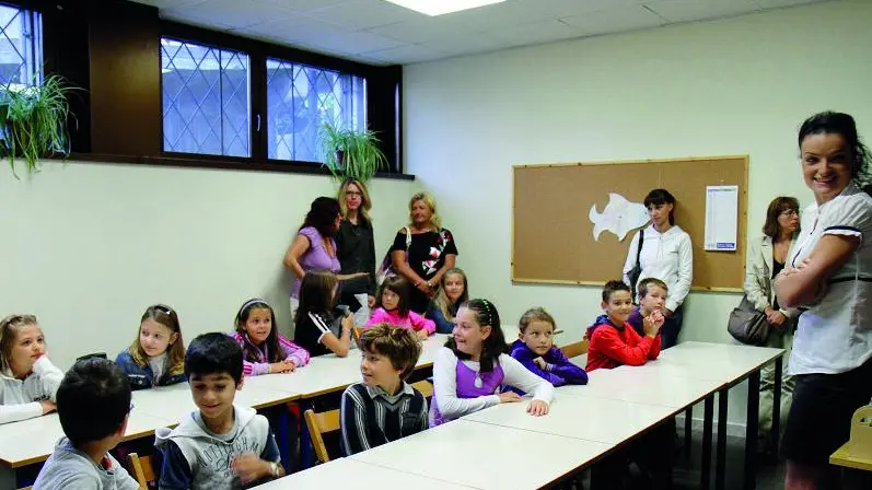Un’aula ricavata negli spazi parrocchiali nel 2011 Bonaventura