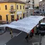 La scenografica manifestazione di sabato a Monfalcone. Foto Katia Bonaventura