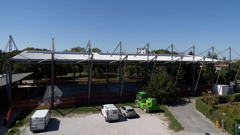 Il palaroller nel parco degli impianti di base (foto Katia Bonaventura)