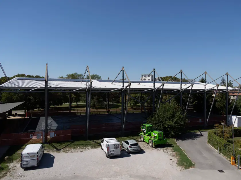 Il palaroller nel parco degli impianti di base (foto Katia Bonaventura)