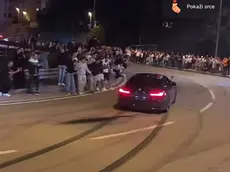 Una delle auto che ha partecipato alla corsa illegale a Fiume