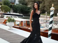 La modella Ahlam El Brinis alla Mostra del Cinema