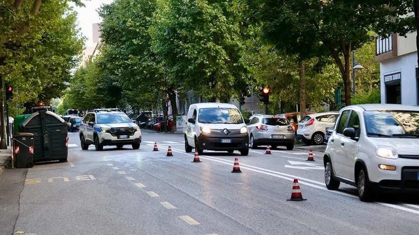 Rallentamenti in viale D'Annunzio (Silvano)