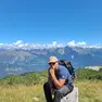 Davide Topazzi durante un'escursione