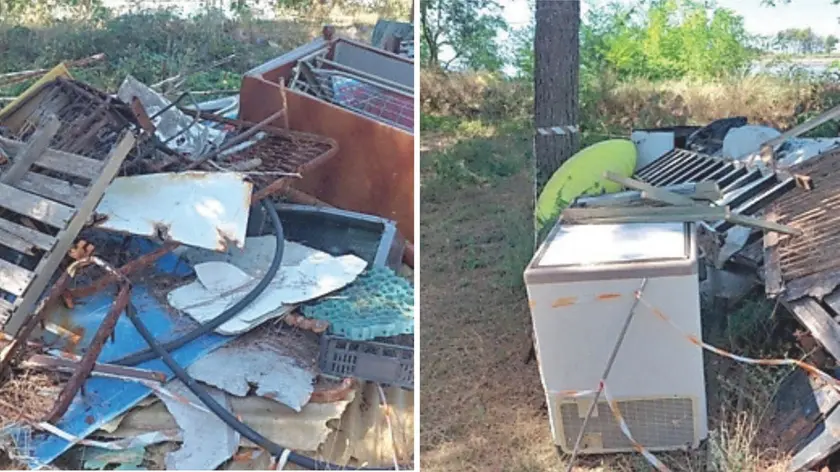 I cumuli di rifiuti abbandonati che saranno rimossi