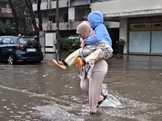 La pioggia a Grado Pineta