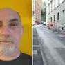 A sinistra Andrea Minca, vittima dell'aggressione; a destra via Tigor