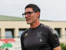 Mister Fontana durante la partita Triestina-Campodarsego. Foto Mariani/Lasorte
