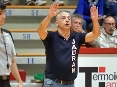 Coach Jogan durante una partita dello Jadran. Foto Bruni
