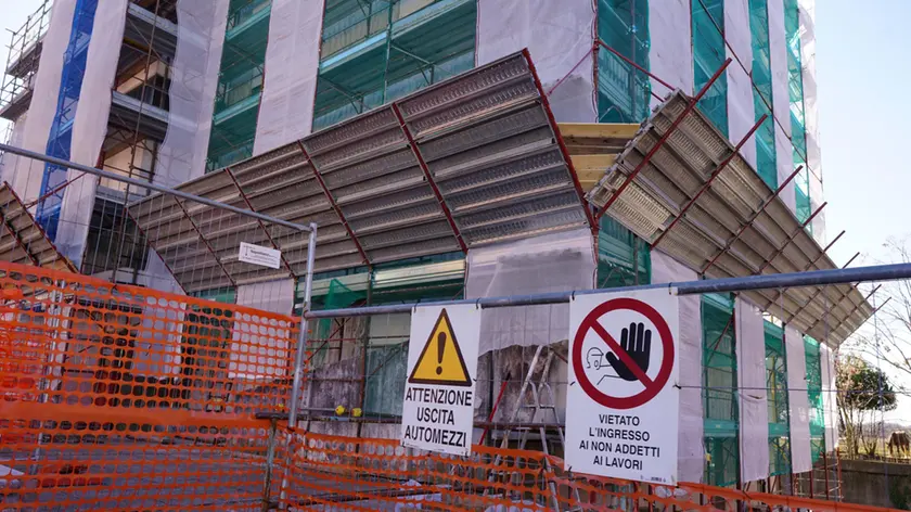 Le case Ater di Lucinico quando c’era ancora il cantiere