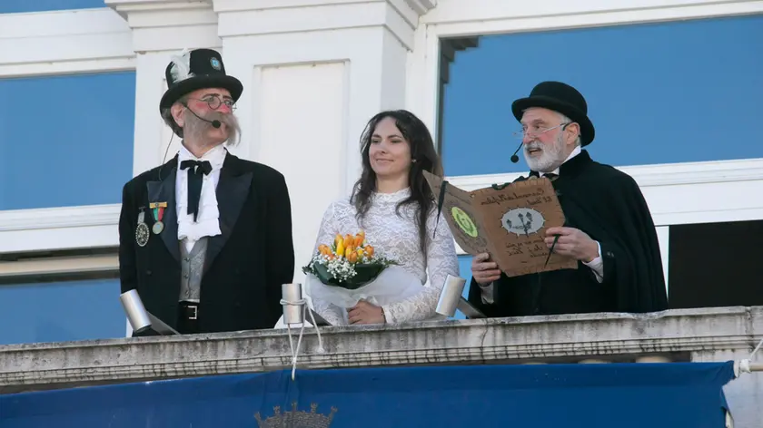 Sior Anzoleto, alias Franco Ongaro, nella recita del testamento