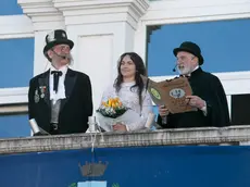 Sior Anzoleto, alias Franco Ongaro, nella recita del testamento