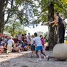 Il Piccolo festival di circo "Tuttintorno" al parco Basaglia ha visto la partecipazione di tante famiglie. Foto Tibaldi