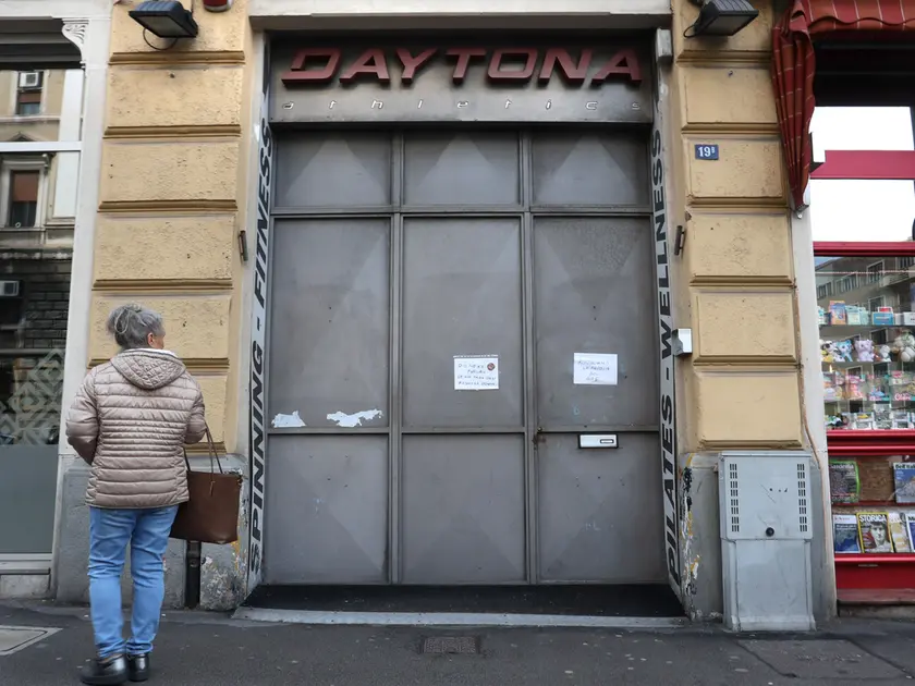 L'ingresso della palestra Daytona in via del Coroneo. Foto Lasorte