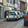 La polizia locale sul posto