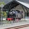 Uno dei vecchi treni a vapore sul ponte di Salcano (fotoservizio Daniele Tibaldi)