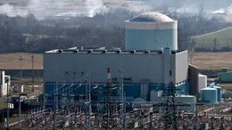 Un'immagine della centrale nucleare di Krsko attualmente operativa in Slovenia