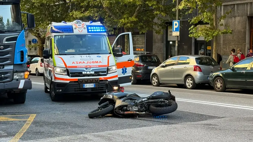 L'incidente in viale D'Annunzio (Silvano)