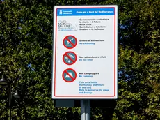 Il nuovo cartello (foto Katia Bonaventura)