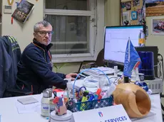Alberto Peratoner in servizio (Foto Silvano)