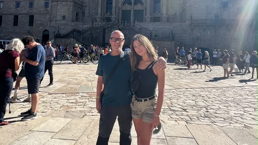 La nipote Ginevra Cimarosti e il nonno Renato Cordenos