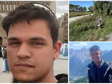 Due immagini di Riccardo Brescia, morto a 26 in moto e il luogo dell'incidente