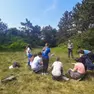 Un attività didattica delle guardie forestali con le scuole
