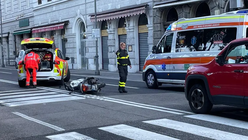 L'incidente in viale Miramare