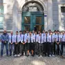 Una parte dei ragazzi del Nautico che saranno impegnati nell’attività (Foto Andrea Lasorte)