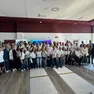 Foto di gruppo per le squadre della Pallanuoto Trieste presiedute da Enrico Samer