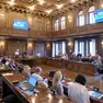 L’aula del Consiglio comunale in una precedente seduta (Silvano)