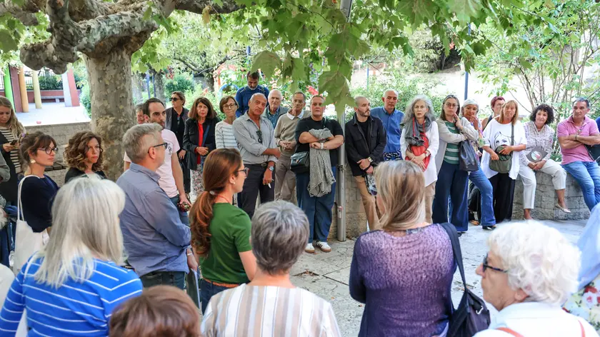 L’incontro sul progetto del parcheggio in via Tigor Foto Lasorte