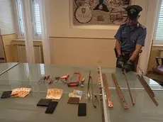 La refurtiva recuperata dai carabinieri