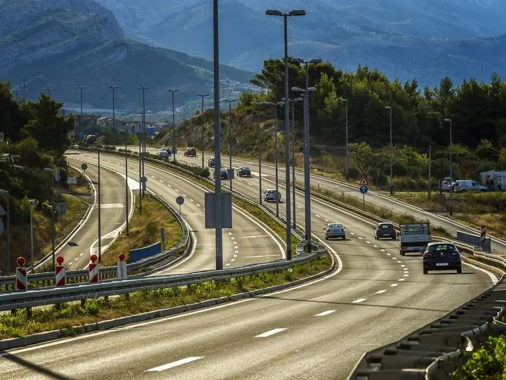 Un tratto dell’autostrada Dalmatina: verrà prolungata di 28 chilometri