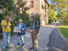 Il sopralluogo effettuato dai tecnici